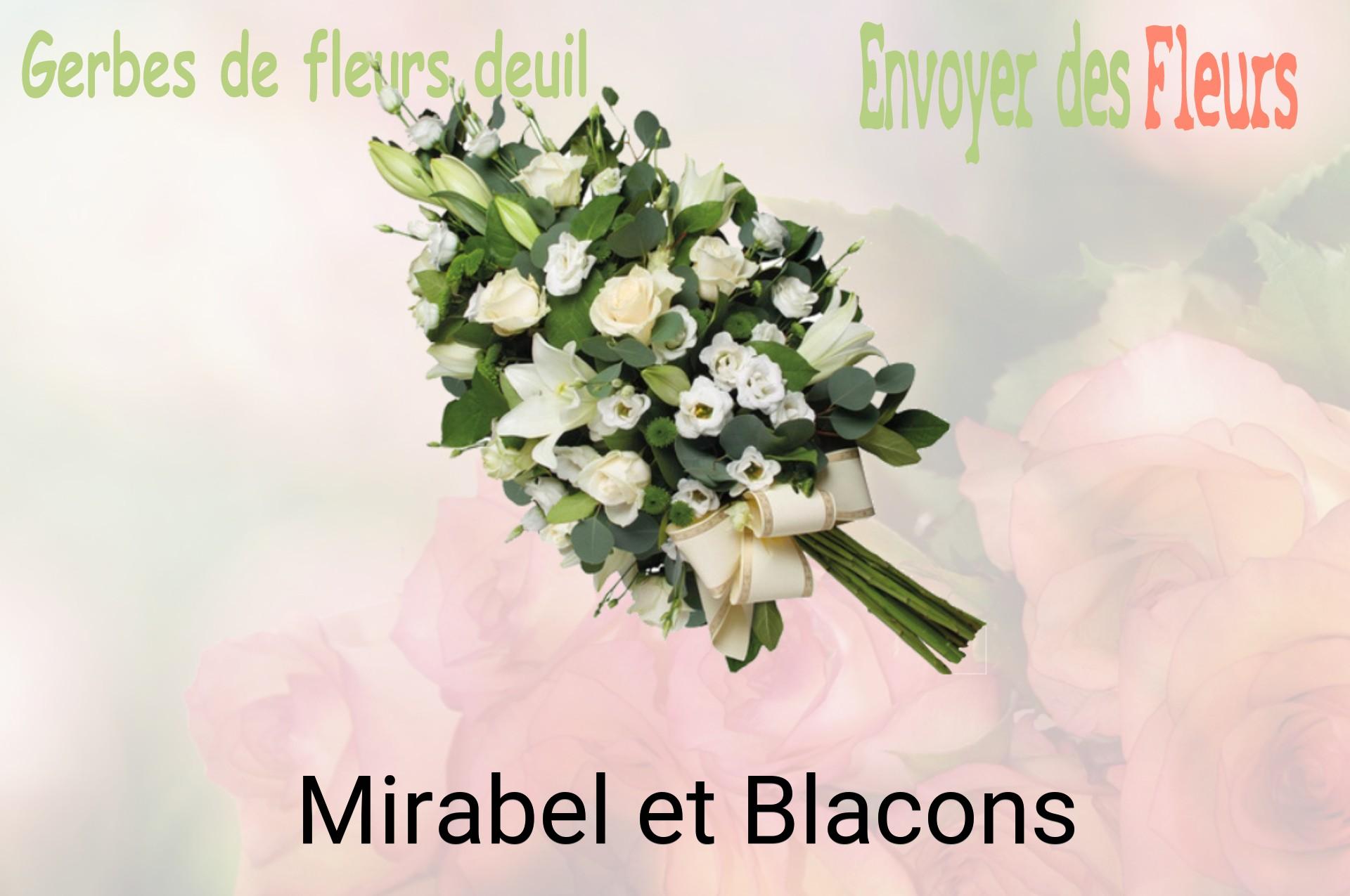 Gerbe de fleurs de deuil livrée à Mirabel-et-Blacons